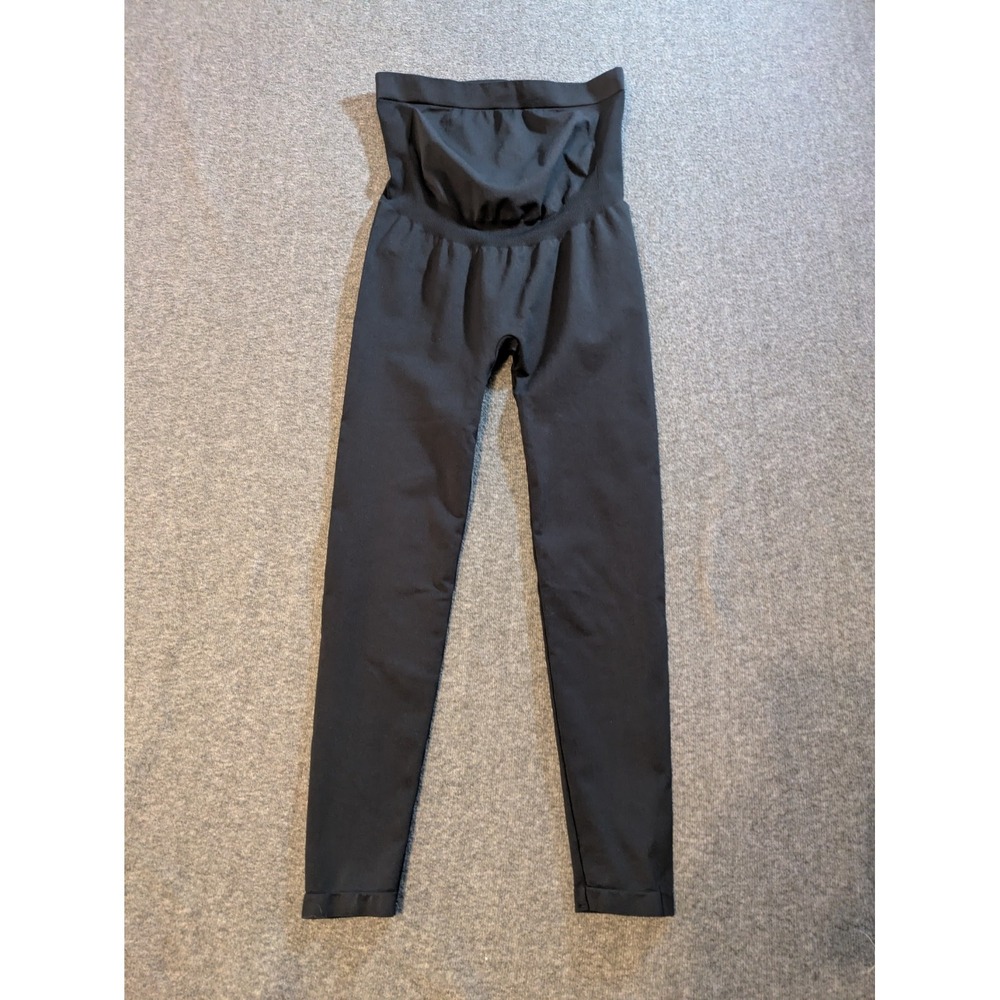Maternity Seamless Belly Leggings Ingrid & Isabel Size Med/Lg Black Comfortable